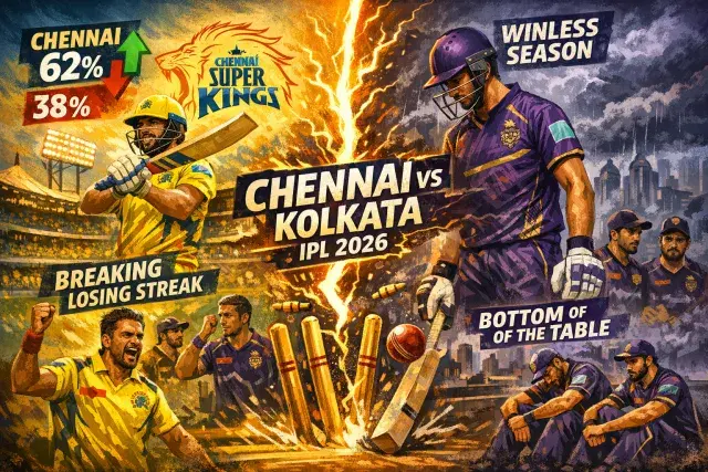 Chennai Hosts Kolkata as IPL 2026 Fortunes Sharply Diverge